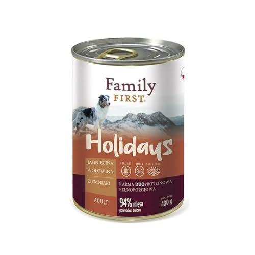 Nassfutter Family First FF-19016 Rindfleisch Lammkartoffeln 400 g - Marke: Family First - EAN: 5904479190161 von Family First