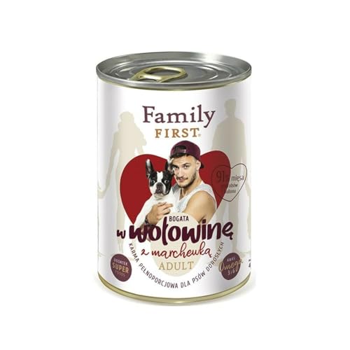 Nassfutter Family First FF-19030 Rindfleisch Karotte 400g - Marke: Family First - EAN: 5904479190307 von Family First