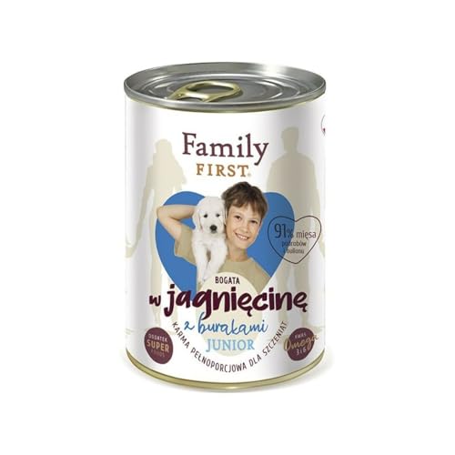 Nassfutter Family First Junior, Lamb with Beets, Lamm, 400 g, Marke: Family First - EAN: 5904479190826 von Family First
