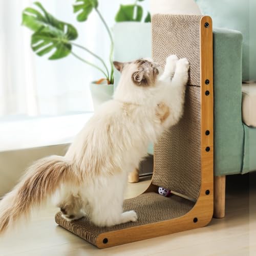 Familypoint Katzenkratzer, Katzenkratzbaum mit Ball Katzenspielzeug, Großer Katzenkratzer für Indoor Katzen mit Katzenminze, Katzenkratzbrett Karton Katzenkratzer mit Doppelseitiger Familypoint Katzenkratzer, Katzenkratzbaum mit Ball Katzenspielzeug, Großer Katzenkratzer für Indoor Katzen mit Katzenminze, Katzenkratzbrett Karton Katzenkratzer mit Doppelseitiger von Familypoint