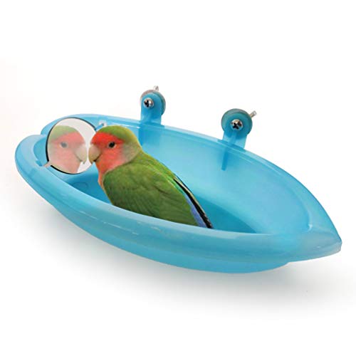 Frmarche Vogelbad mit Spiegel Spielzeug für Tier Badewanne Käfig Zubehör Papagei Käfig Nymphensittich Dusche Bad Futternapf Frmarche Vogelbad mit Spiegel Spielzeug für Tier Badewanne Käfig Zubehör Papagei Käfig Nymphensittich Dusche Bad Futternapf von Famry