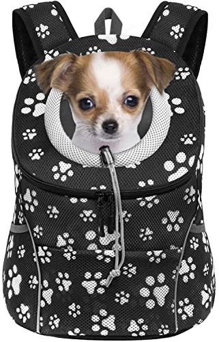 FANFAREE Haustier-Hunde-Rucksack, Tragetasche, atmungsaktiv, reflektierend, sicher für kleine Hunde, Katzen, Kaninchen von Fanfaree