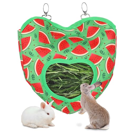 Heu-Futterspender für Kaninchen, Meerschweinchen, Kaninchen, Chinchillas, waschbar, 26,9 x 30 cm von Fanmayhe