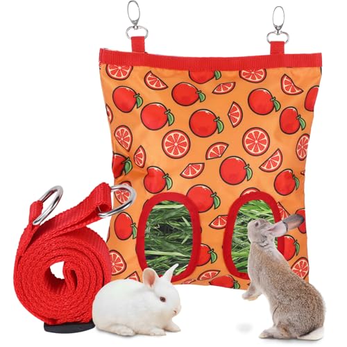Heu-Futterspender für Kaninchen, Meerschweinchen, Kaninchen, Chinchillas, waschbar, 27,9 x 24,9 cm von Fanmayhe