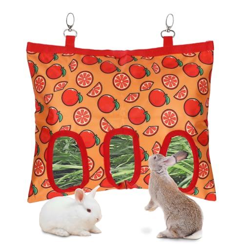 Heu-Futterspender für Kaninchen, Meerschweinchen, Kaninchen, Chinchillas, waschbar, 33 x 27,4 cm von Fanmayhe