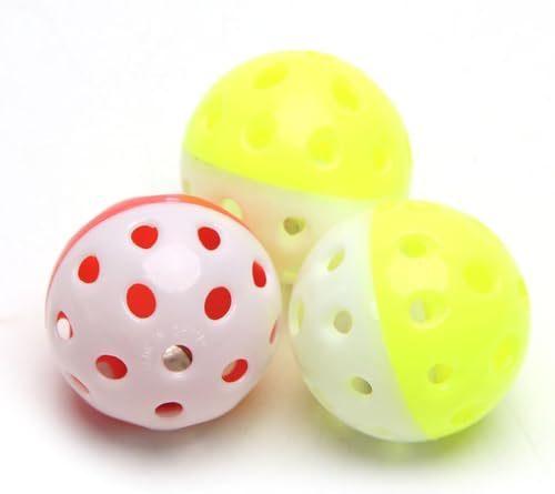 1 x Vogelspielzeug mit Geräuschen und Rollfuß, geeignet für Papageien, Aras, Eclectus, afrikanische für Graukakadus, Haustierbedarf (zufällige Farbe) von Fansoftiks