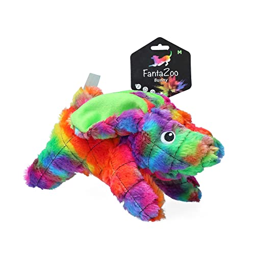 FantaZoo Haze Buntes und recyceltes Hundekuscheltier - M - Hundespielzeug - 28 x14 cm - Hundespielzeug mit Quietscher - für mittelgroße Hunde FantaZoo Haze Buntes und recyceltes Hundekuscheltier - M - Hundespielzeug - 28 x14 cm - Hundespielzeug mit Quietscher - für mittelgroße Hunde von FantaZoo