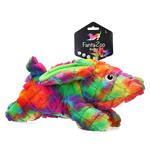 FantaZoo Haze Colourful and Recycled Dog Toy - L - Hundespielzeug - 36 x 17 cm - Hundespielzeug mit Quietscher - für mittelgroße Hunde von FantaZoo