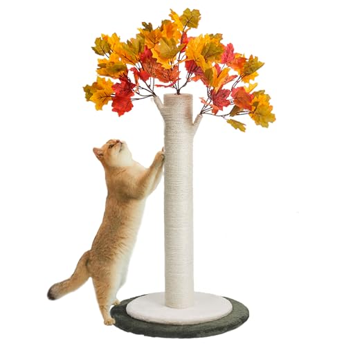 Fantasreen 114,3 cm Katzenkratzbäume für Indoor-Katzen, hoher Katzenkratzbaum, umwickeltes Sisalseil, großer Plam-Baum, Kratzbaum für Kätzchen und große Katzen von Fantasreen