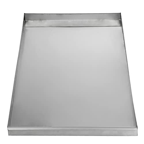 FarLargo 89,9 x 55,6 cm Edelstahl-Tablett Ersatz für Haustierkäfig Hundekäfig, Bodenpfanne für Futternapf, auslaufsicher, kaufest und rissfest von FarLargo