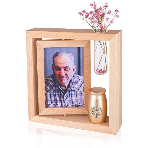 Personalisierbare GedenkBilderrahmen für den Verlust eines geliebten Menschen & Baum des Lebens, kleine Urne für menschliche Asche, mit Foto & Text, Geschenke für den Verlust eines geliebten von Farfume