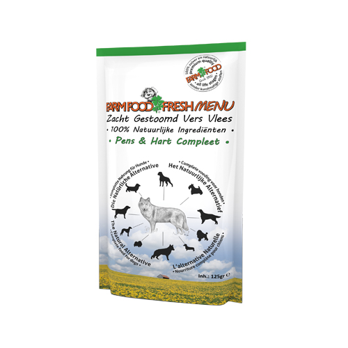 Farm Food Fresh Menu Komplett Hundefutter - Frischebeutel - Pansen & Herz - 6 x 300 g von Farm Food