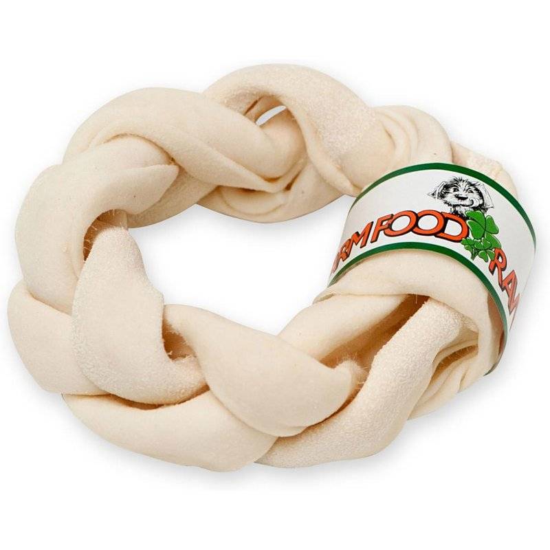 Farm Food Rawhide Dental Braided Donut M - 15-17 cm von Farm Food