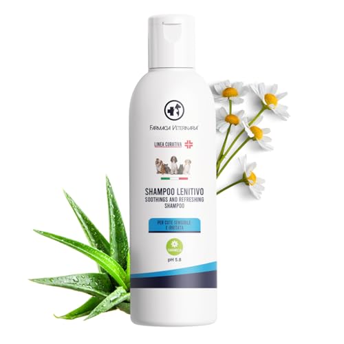 Farmacia Veterinaria Beruhigendes Hundeshampoo, frei von Parabenen und Farbstoffen, Shampoo gegen Dermatitis und Juckreiz, 150 ml, hergestellt in Italien Farmacia Veterinaria Beruhigendes Hundeshampoo, frei von Parabenen und Farbstoffen, Shampoo gegen Dermatitis und Juckreiz, 150 ml, hergestellt in Italien von Farmacia Veterinaria