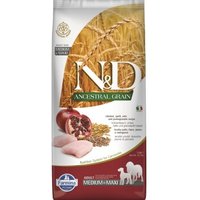 N&D Farmina FARMINA N&D Dog ANCESTRAL GRAIN Adult Medium/Maxi Huhn, Dinkel und Granatapfel 12kg 12 kg von N&D Farmina