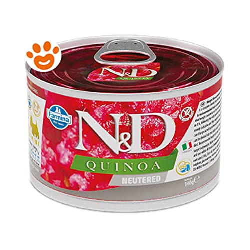 Farmina N&D Quinoa Pastete Hundefutter (Nassfutter, mit hochwertigen Vitaminen und natürliche Antioxidantien, ohne Mais, Zutaten: Ente und Brokkoli, Portionsgröße: 140 g) von Farmina Natural & Delicious