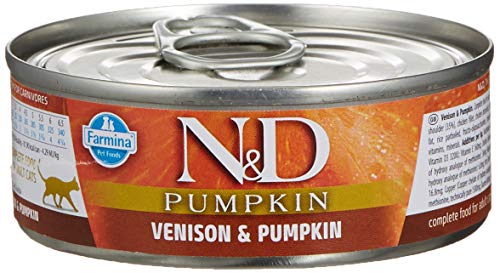N&D Cat Venison & Pumpkin 70 GR, Schwarz von Farmina Natural & Delicious