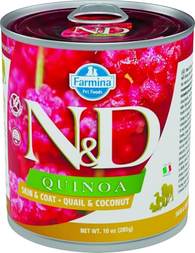 FARMINA ND Dog Quinoa Skin Coat CODORNIZ Box, 6 x 285 g von Farmina