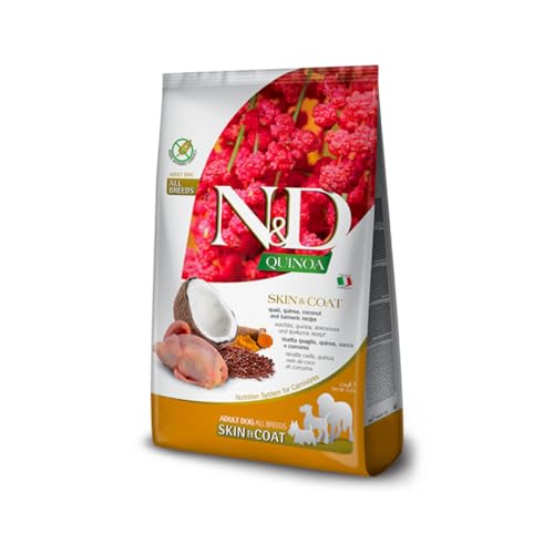 Farmina, N&D Quinoa Skin & Coat, Wachteln, Kokosnuss & Kurkuma, Hund Adult Medium/Maxi, 2,5 kg Farmina, N&D Quinoa Skin & Coat, Wachteln, Kokosnuss & Kurkuma, Hund Adult Medium/Maxi, 2,5 kg von Farmina Pet Foods