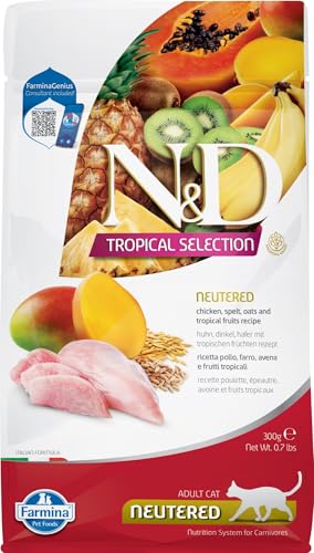 Farmina, N&D Tropical Selection, Huhn & tropische Früchte, Katze Neutered, 300 g von Farmina Pet Foods