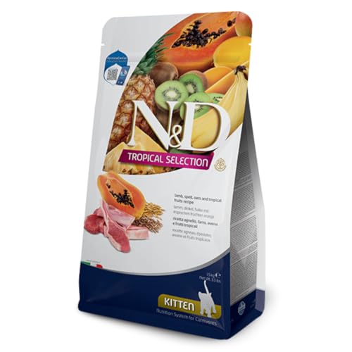 Farmina, N&D Tropical Selection, Lamm & tropische Früchte, Katze Kitten, 300 g von Farmina