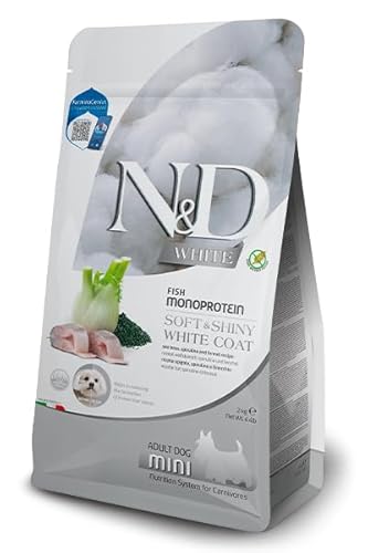 Farmina, N&D White, Stachel, Spirulina & Fenchel, Adult Hund Mini, 5 kg von Farmina