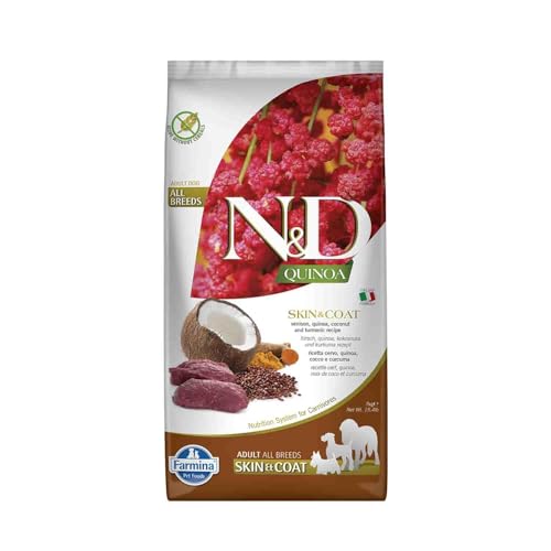 Farmina N&D Quinoa Pellets Hundefutter (Trockenfutter, mit hochwertigen Vitaminen und natürliche Antioxidantien, ohne Mais, Zutaten: Wildbret, Portionsgröße: 7 kg) von Farmina
