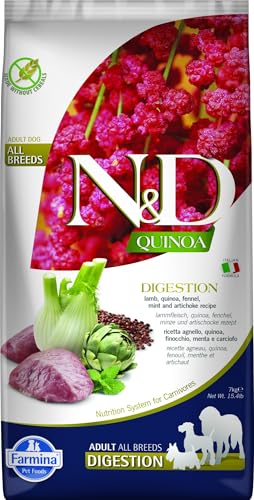 FARMINA ND Dog Quinoa Digestion Lamm Med/Maxi, 7 kg von Farmina