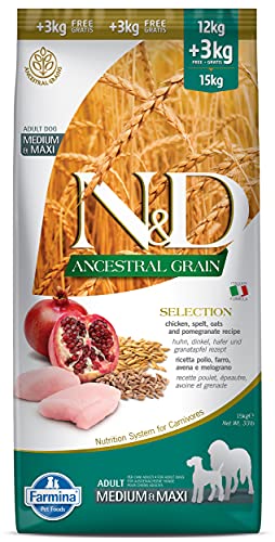 Farmina Pet Food N&D Ancestral Grain Canine 15 kg Adult Chicken von Farmina Pet Foods