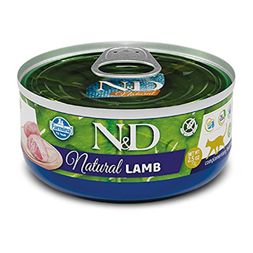 Farmina N&D AL Pastete Katzenfutter(Nassfutter, mit hochwertigen Vitaminen und natürliche Antioxidantien, ohne Mais, Zutaten: Lamm, Portionsgröße: 70 g) von Farmina