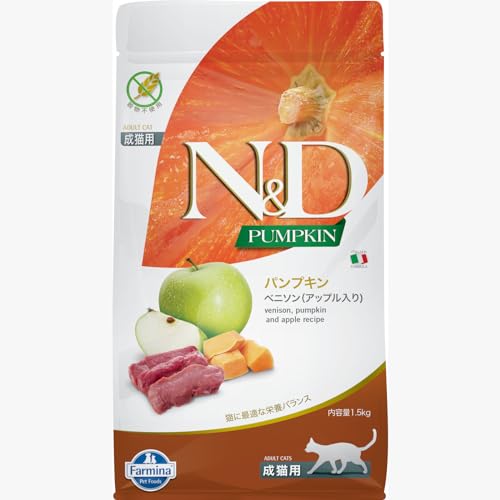 N&D Natural & Delicious Cat Pumpkin Wild & Apfel – 1,5 kg von Farmina Natural & Delicious