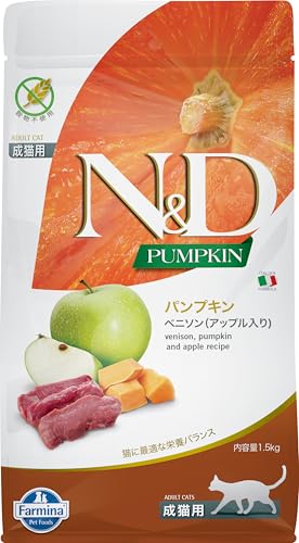 N&D Natural & Delicious Cat Pumpkin Wild & Apfel – 1,5 kg von Farmina Natural & Delicious