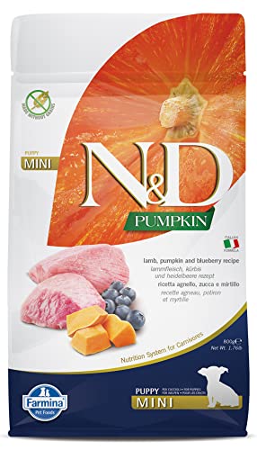 Farmina N & D Grain Free Puppy Mini agnello,Zucca e Mirtillo gr.800 Kürbisformel von Farmina