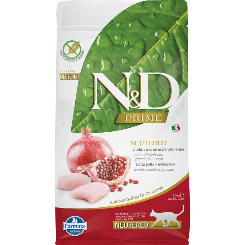 N&D Huhn&Granatapfel für kastrierte Katzen getreidefrei 1,5kg von Farmina