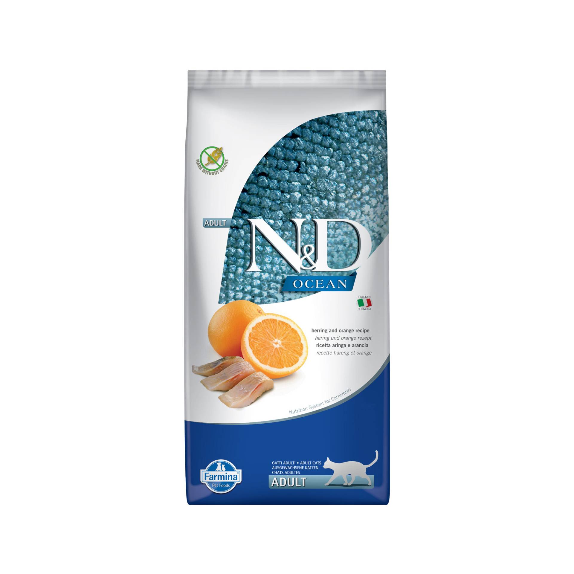 Farmina N&D Ocean Adult Cat - Hering & Orange - 10 kg von Farmina