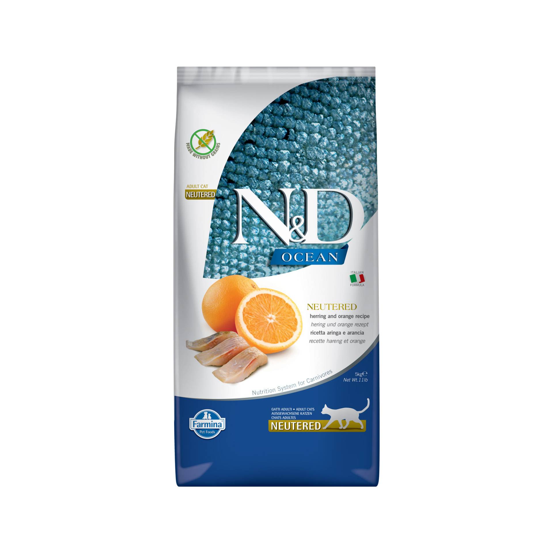 Farmina N&D Ocean Neutered Cat - Hering & Orange - 5 kg Farmina N&D Ocean Neutered Cat - Hering & Orange - 5 kg von Farmina
