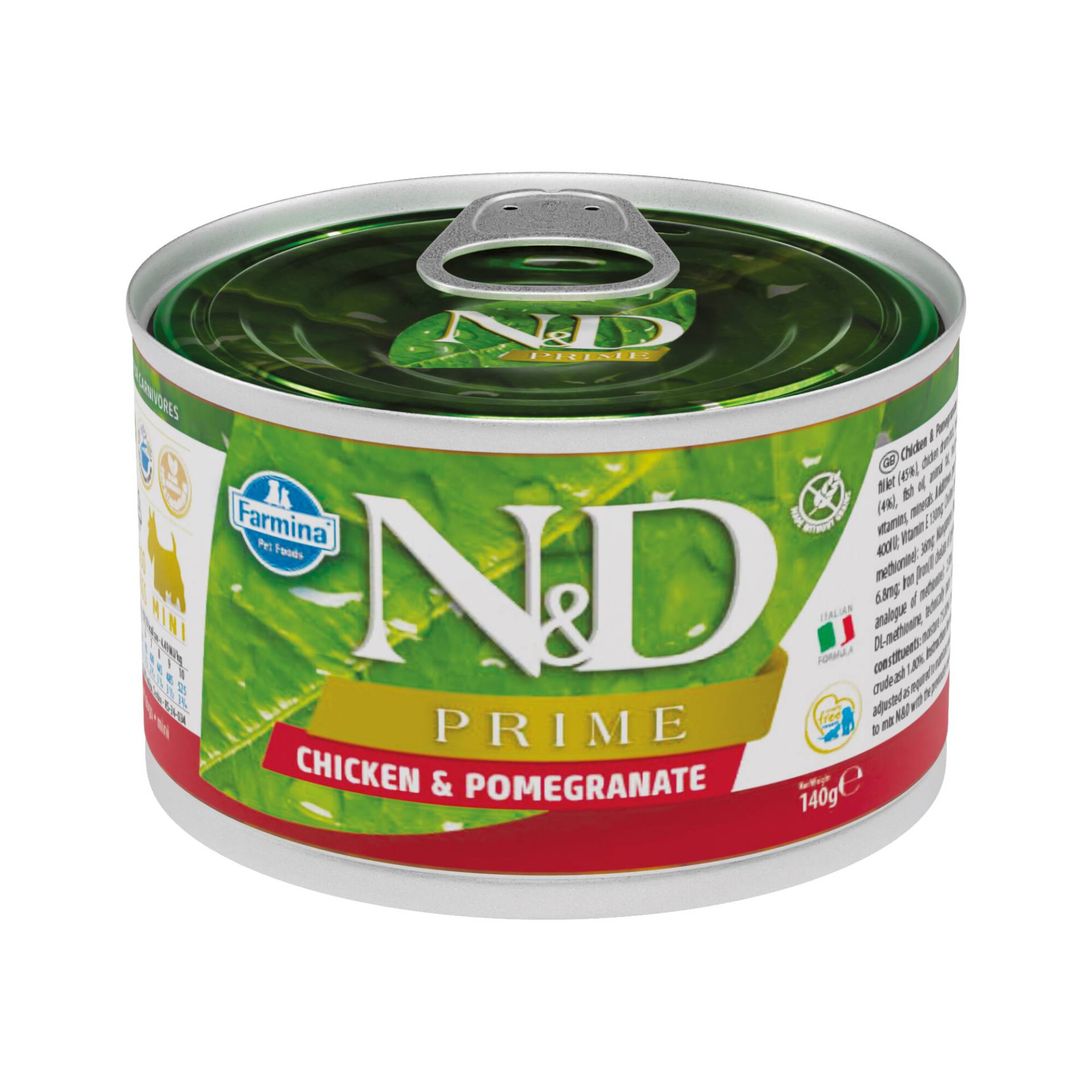 Farmina N&D Prime Adult Mini - Huhn und Granatapfel - 6 x 140 gr von Farmina