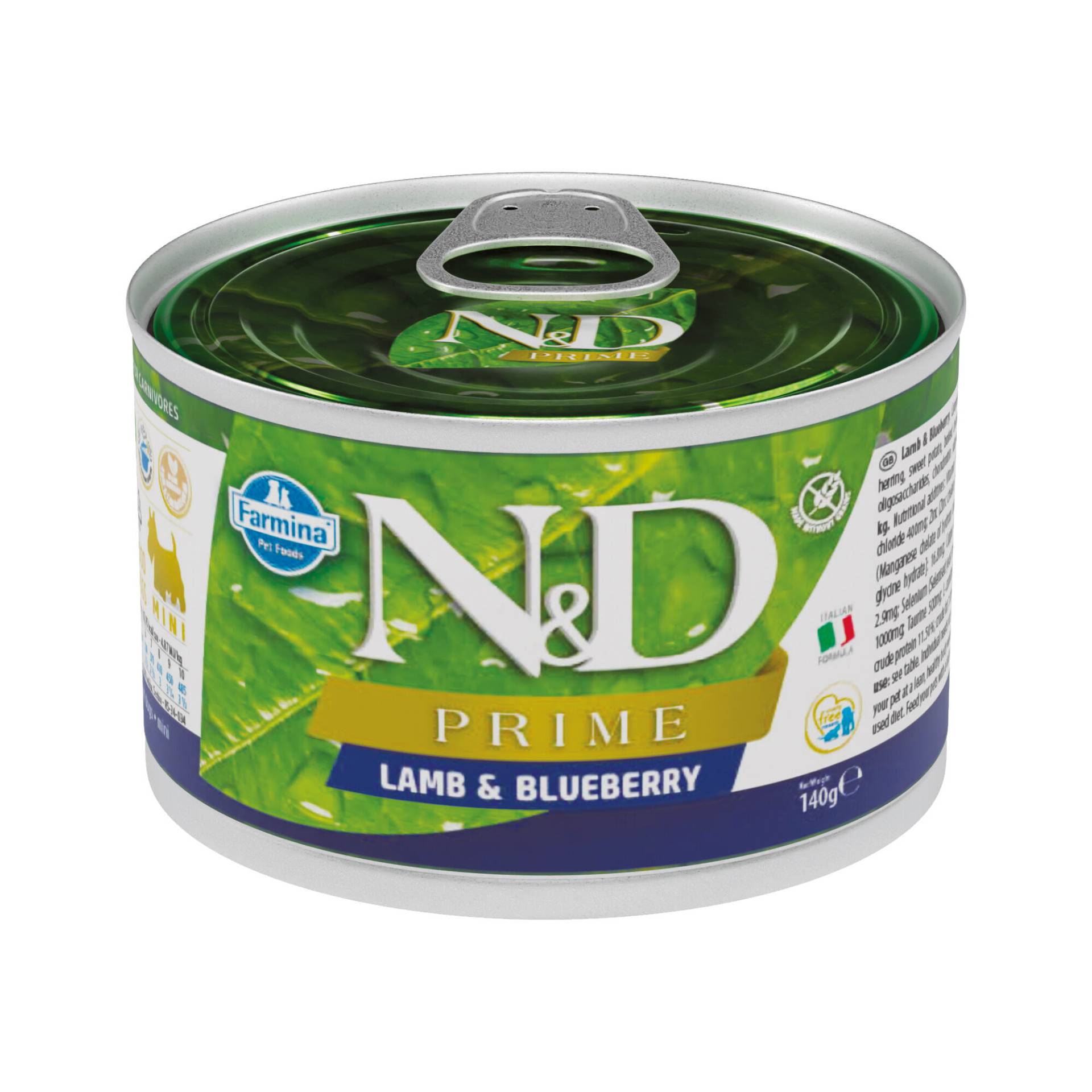 Farmina N&D Prime Adult Mini - Lamm und Blaubeere - 6 x 140 g von Farmina