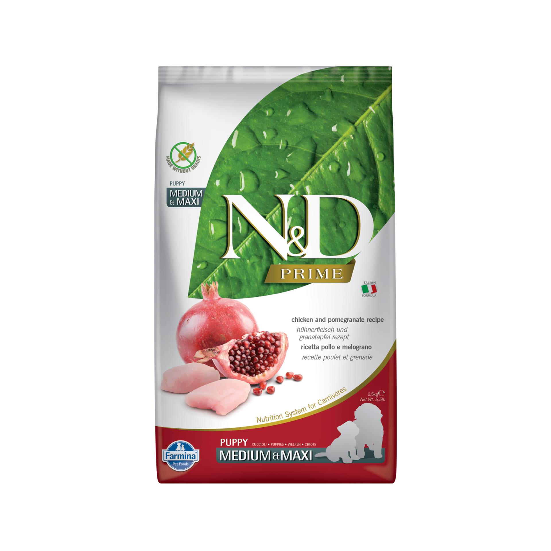 Farmina N&D Prime Puppy Medium & Maxi - Chicken & Pomegranate - 12 kg Farmina N&D Prime Puppy Medium & Maxi - Chicken & Pomegranate - 12 kg von Farmina