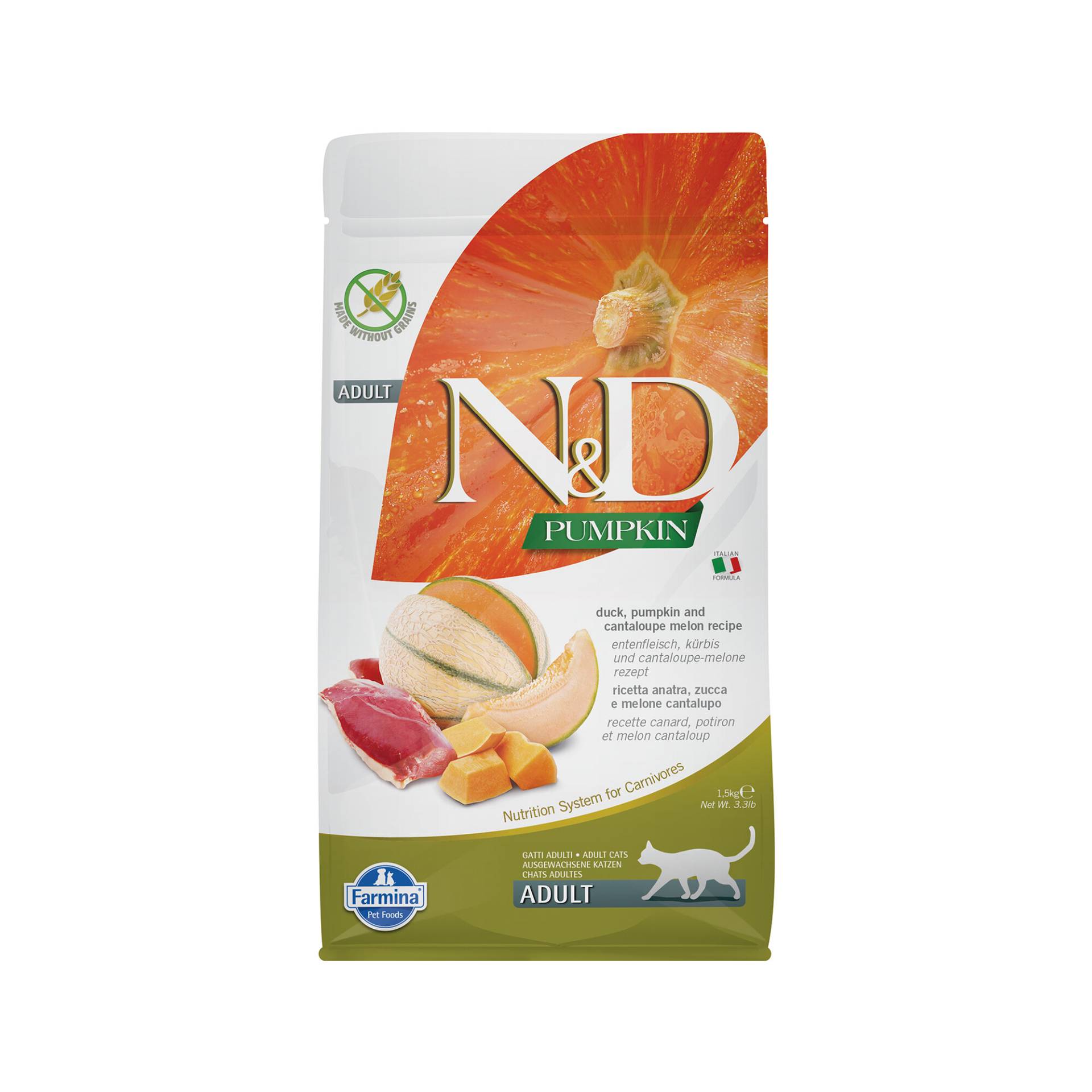 Farmina N&D Pumpkin Adult Katzenfutter - Ente - 5 kg von Farmina