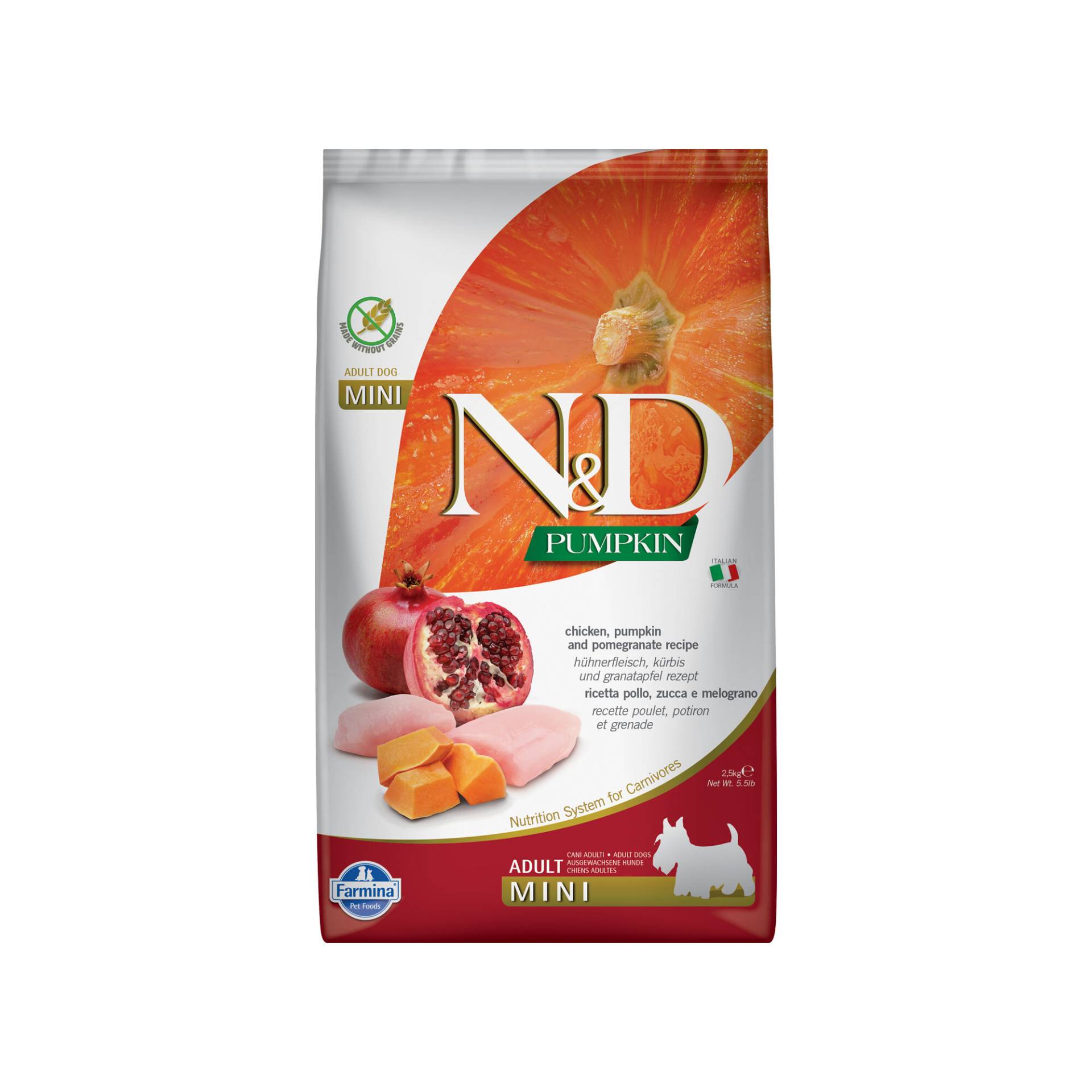 Farmina N&D Pumpkin Huhn und Granatapfel Adult Dog Mini - 2,5 kg Farmina N&D Pumpkin Huhn und Granatapfel Adult Dog Mini - 2,5 kg von Farmina