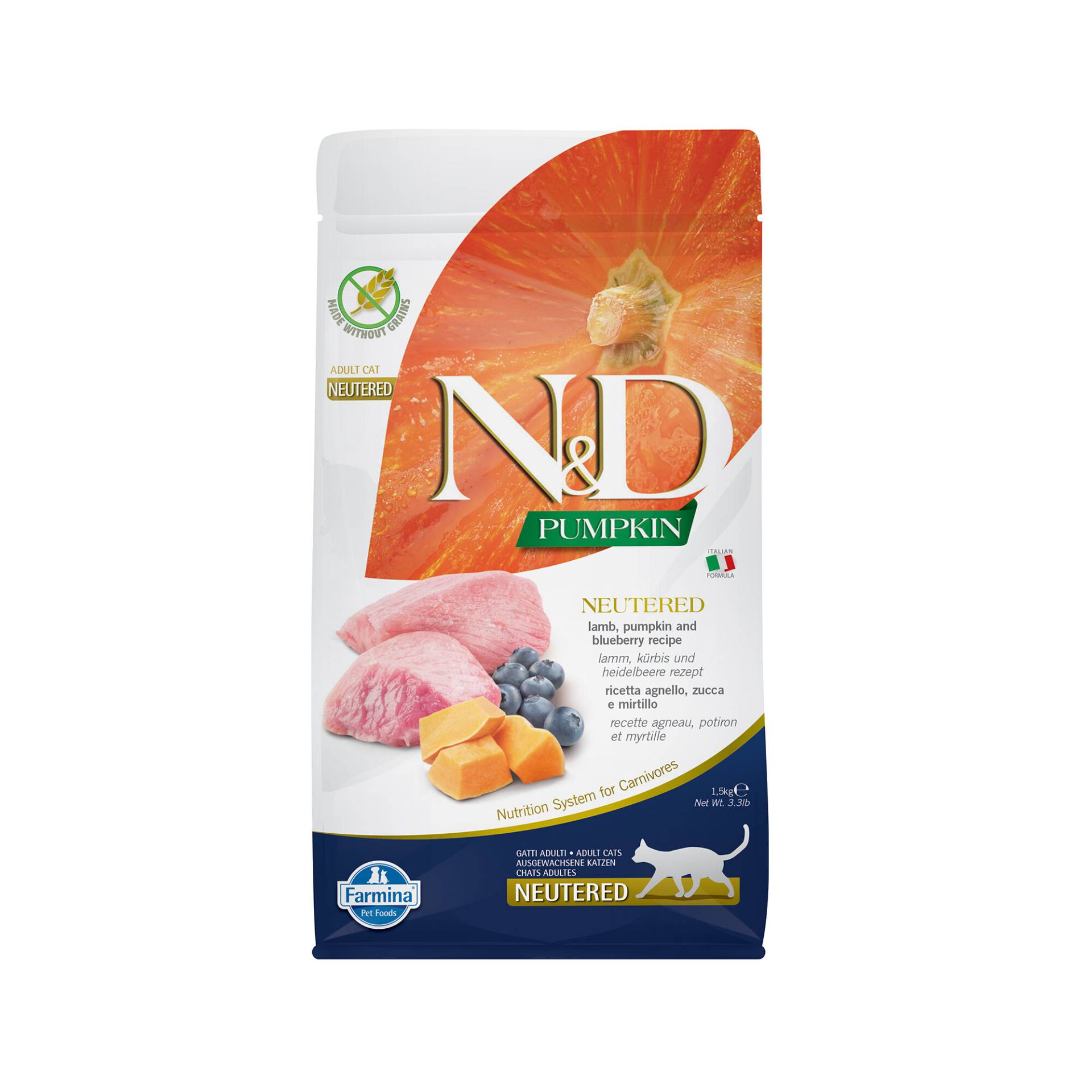Farmina N&D Pumpkin Neutered Katzenfutter - Lamm - 5 kg Farmina N&D Pumpkin Neutered Katzenfutter - Lamm - 5 kg von Farmina