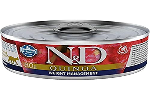Farmina N&D Quinoa Pastete Katzenfutter(Nassfutter, mit hochwertigen Vitaminen und natürliche Antioxidantien, ohne Mais, Zutaten: Quinoa, Portionsgröße: 80 g) von Farmina