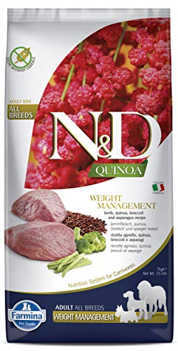 Farmina N&D Quinoa Pellets Hundefutter (Trockenfutter, mit hochwertigen Vitaminen und natürliche Antioxidantien, ohne Mais, Zutaten: Lamm, Portionsgröße: 7 kg) von Farmina