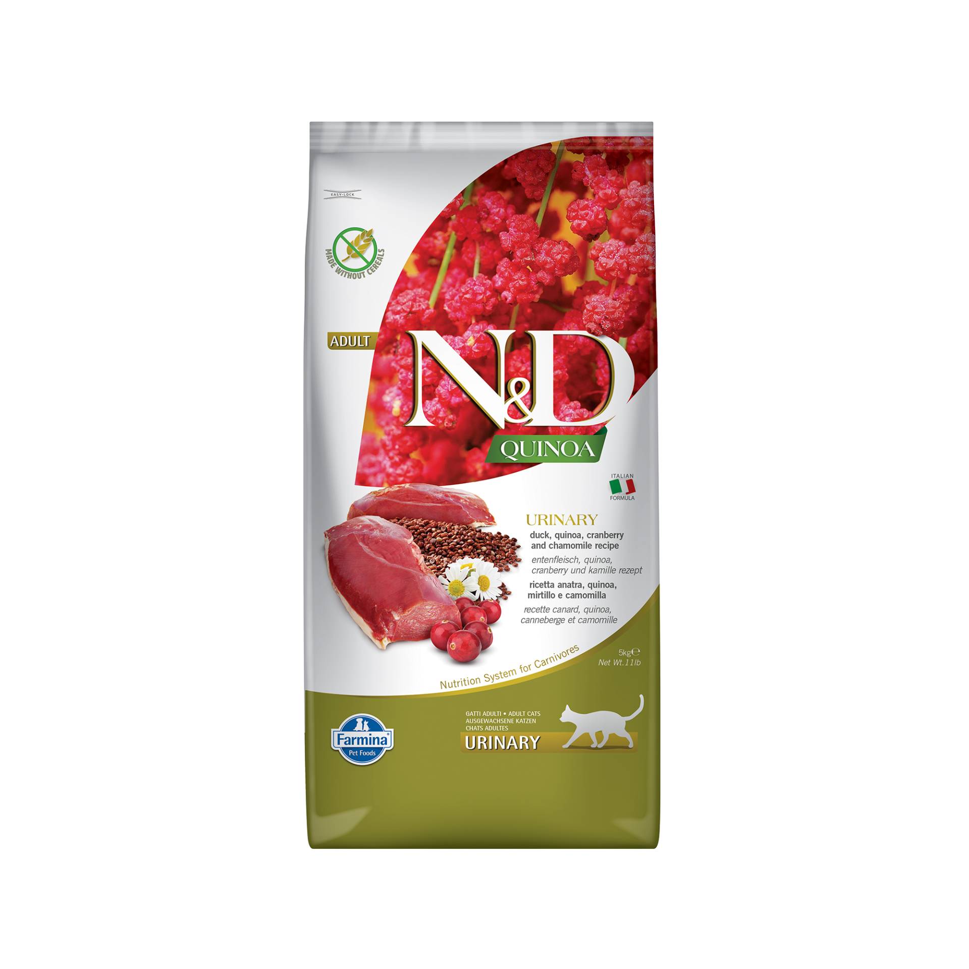Farmina N&D Quinoa Urinary Adult Katzenfutter - Ente - 5 kg Farmina N&D Quinoa Urinary Adult Katzenfutter - Ente - 5 kg von Farmina