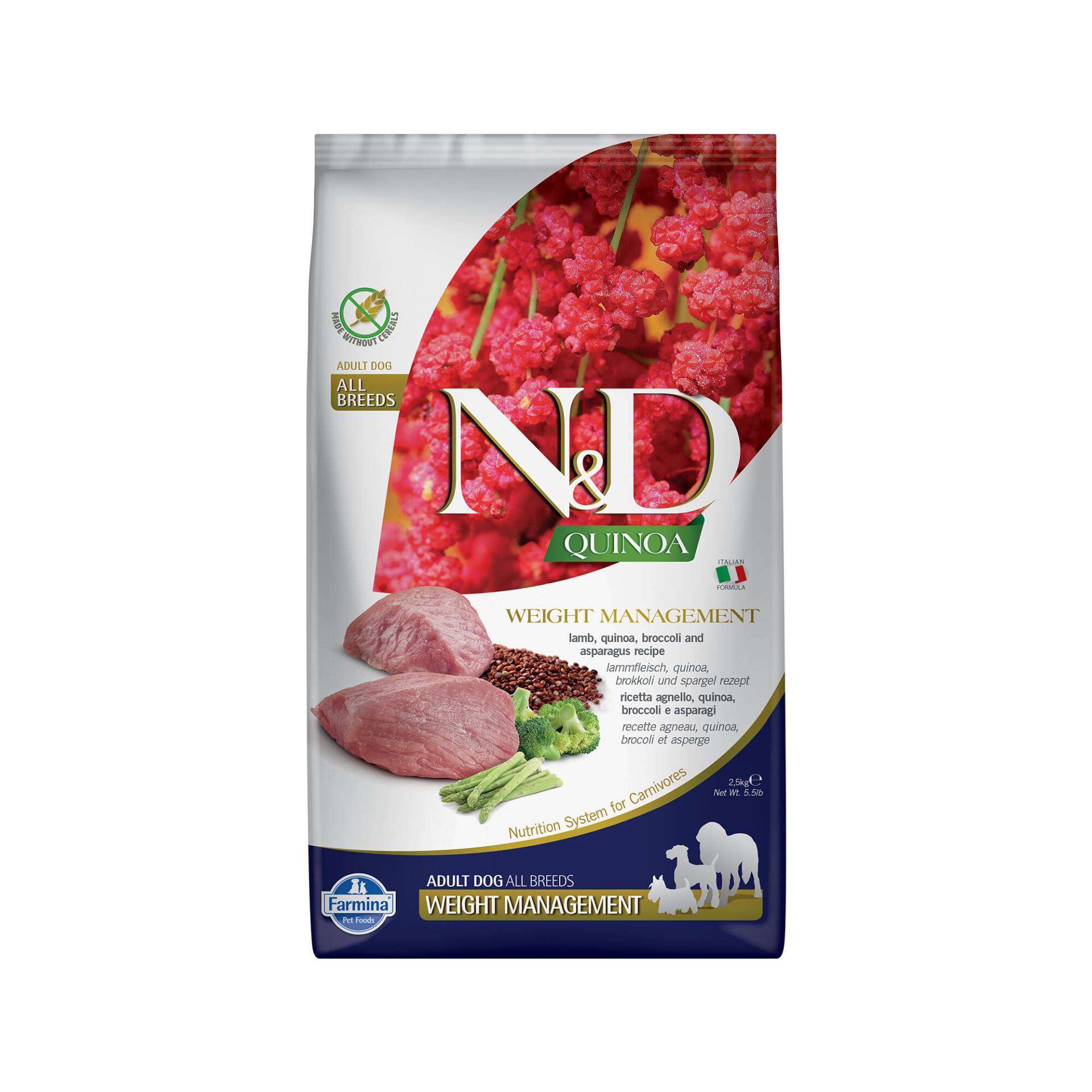 Farmina N&D Quinoa Weight Management Adult Hundefutter - Lamb - 7 kg von Farmina