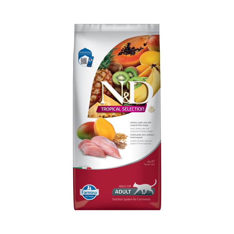 Farmina N&D Tropical Huhn - Katzenfutter - 10 kg von Farmina