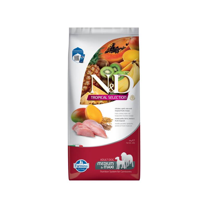 Farmina N&D Tropical Adult Dog Medium & Maxi - Huhn - 10 kg von Farmina
