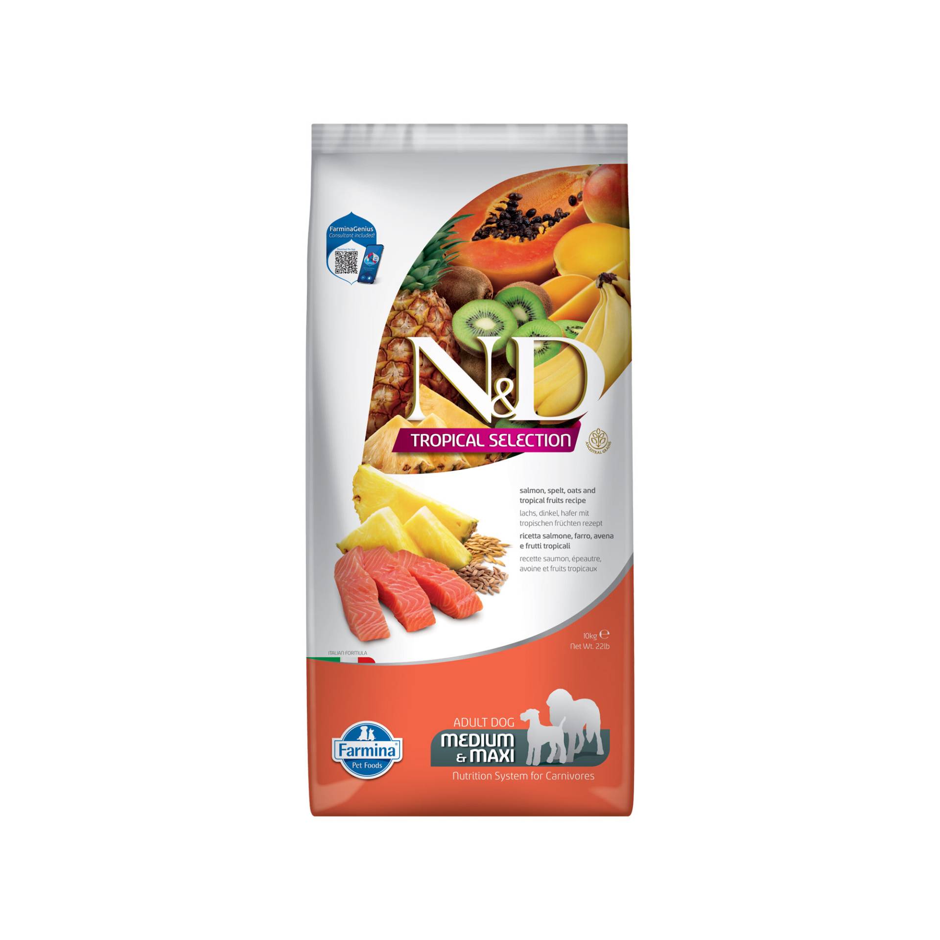 Farmina N&D Tropical Adult Dog Medium & Maxi - Lachs - 10 kg Farmina N&D Tropical Adult Dog Medium & Maxi - Lachs - 10 kg von Farmina