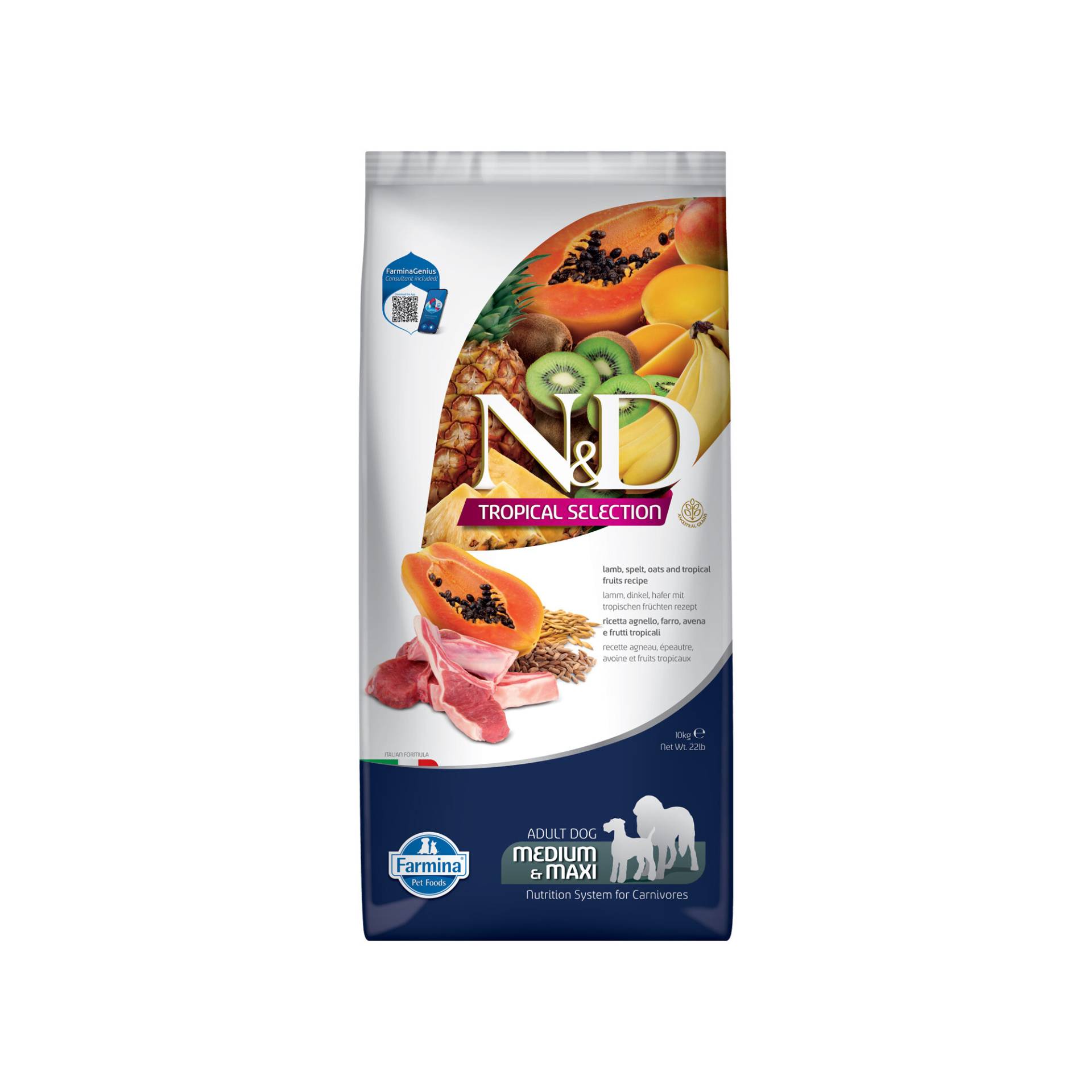 Farmina N&D Tropical Adult Dog Medium & Maxi - Lamm - 10 kg Farmina N&D Tropical Adult Dog Medium & Maxi - Lamm - 10 kg von Farmina